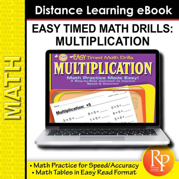 Multiplication: Easy Timed Math Drills (eBook)