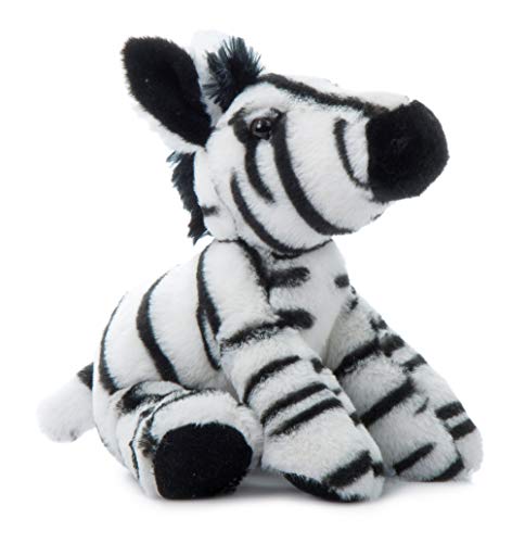 The Petting Zoo Zebra Stuffed Animal, Gifts for Kids, Wild Onez Zoo Animals, Zebra Plush Toy 8 inches