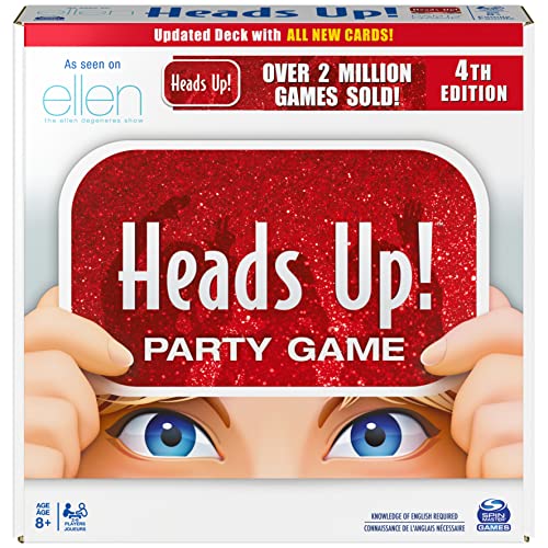 Head’s Up! Party Game 4th Edition, Word Guessing Board Game for Kids and Families Ages 8 and up
