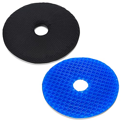Ergonomic Doughnut Gel Breathable Seat Cushion Pillow for Coccyx Hemorrhoid Tailbone Pain Pressure Relief, Thick Prostatitis Bed Sores Sciatica Treatment Comfort Pregnancy for Office Chair Car