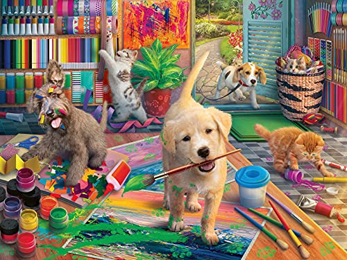 Ravensburger Cute Crafters 750 Piece Large Format Jigsaw Puzzle for Adults – 16801 – Every Piece is Unique, Softclick Technology Means Pieces Fit Together Perfectly