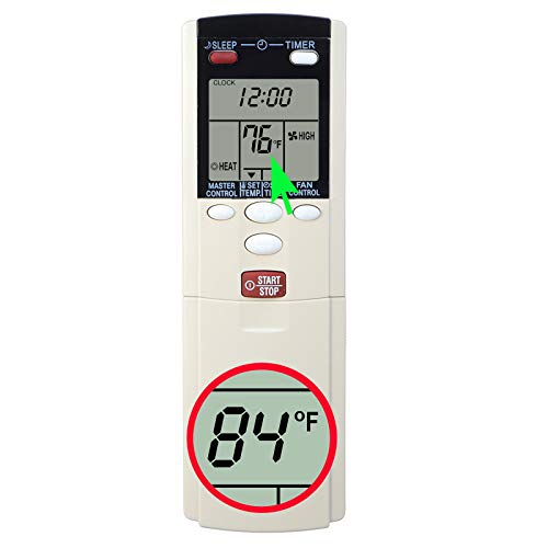 RCECAOSHAN Replacement for Friedrich Air Conditioner Remote Control AR-DL12 ARDL12 MW18C3E MW24C3E MW30C3E MR18C3E MR24C3E MR30C3E Display in Fahrenheit and Celsius