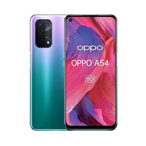 Oppo A54 Dual-SIM 64GB ROM + 4GB RAM (GSM Only | No CDMA) Factory Unlocked 5G Smartphone (Fantastic Purple) – International Version