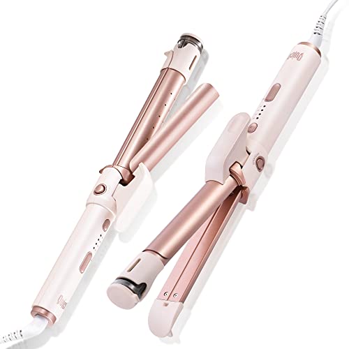 QUICO Professional 2-in-1 Hair Straightener and Curler, 1″ Ceramic Hot Tools for Thick Hair, Curling Iron for Hair Styling with Negative Ions & Steam, 330/360/390/420 °F Modes, Fast Heating & Auto-Off