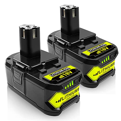 SHGEEN HIGH Performance 2Pack 6.5Ah PBP003 P108 Replacement for Ryobi 18V Lithium Battery with Onboard Fuel Gauge PBP002 P102 P103 P104 P105 P107 P108 P109 P190 P122 Cordless Tool Battery Packs