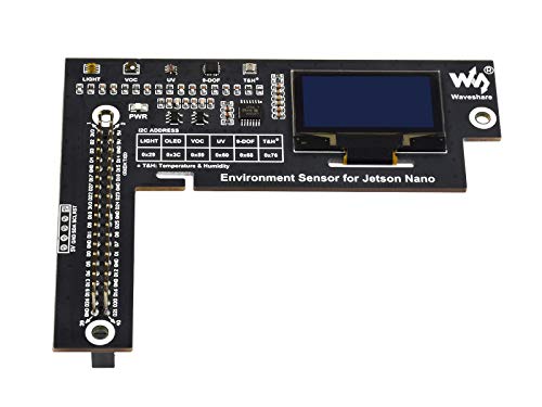 Waveshare Environment Sensors Module Designed for Jetson Nano I2C Bus with 1.3inch OLED Display