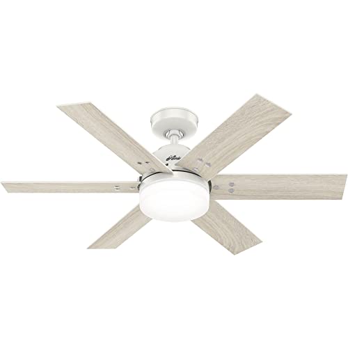 Hunter Fan Company 51205 Pacer Ceiling Fan, 44, Fresh White
