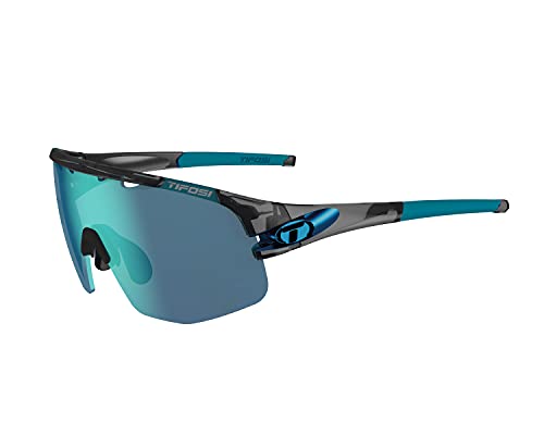 Tifosi Optics Sledge Lite Sunglasses (Crystal Smoke, Clarion Blue/AC Red/Clear)