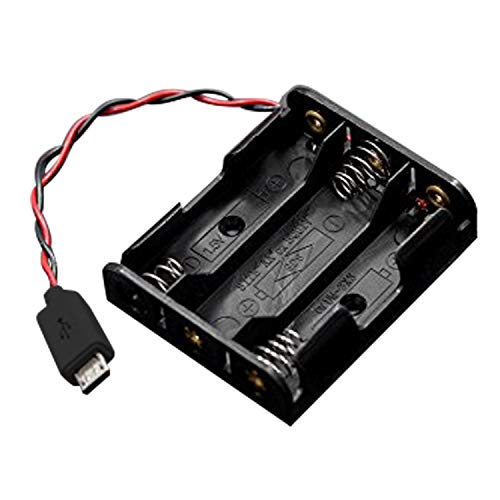 Vilros 3 AA Battery Holder with Micro USB Connector for Raspberry Pi Pico | The Storepaperoomates Retail Market - Fast Affordable Shopping