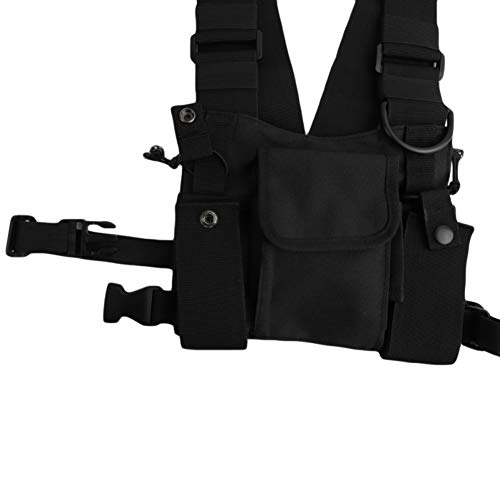 Tactical Tool Vest CZDLDNXS Men Women Chest Rig Bag Multi-Pocket Vest Hip Hop Chest Pack Functional Tactical Harness for Men (Purple) | The Storepaperoomates Retail Market - Fast Affordable Shopping