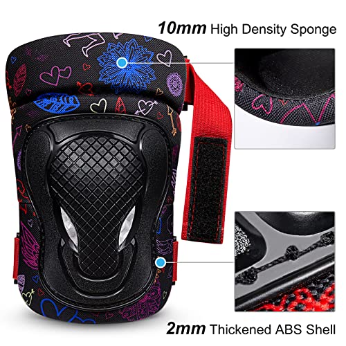 G4Free Knee Elbow Pads Wrist Guards 3 in 1 Protective Gear Set for Adults Women Men Kids Bike Skateboard Rollerblades Inline Roller Skating Cycling BMX Bicycle Scooter | The Storepaperoomates Retail Market - Fast Affordable Shopping