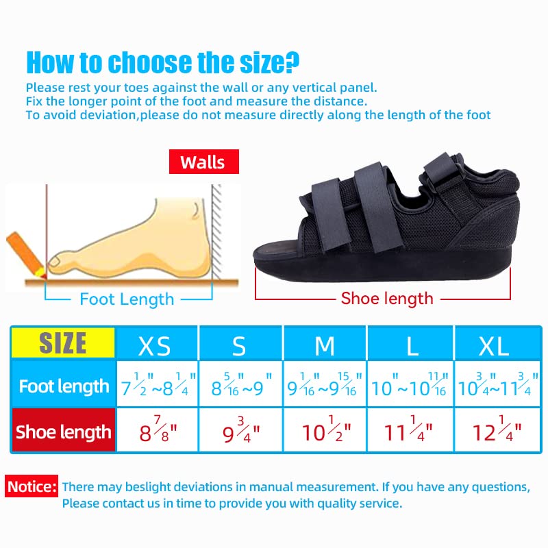 GHORTHOUD Post op Shoes for Broken Toe Medical Walking shoes Cast Foot Brace for Foot Surgery Operation,Fracture or Ulcer（Medium | The Storepaperoomates Retail Market - Fast Affordable Shopping