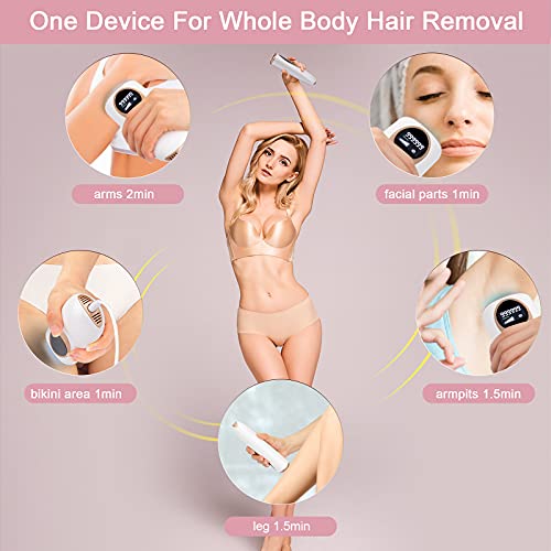 IPL Hair Removal for Women and Man Hair Removal Upgrade to 999,999 Permanent Flashes Facial Body Profesional Hair Remover Device (White) | The Storepaperoomates Retail Market - Fast Affordable Shopping