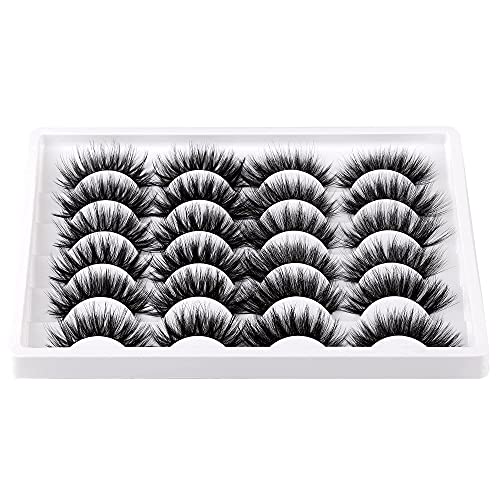 Russain Strip Lashes Dramatic Fluffy 2 Styles Mixed Lashes Faux Mink Natural Thick Wispy Lashes Pack Handmade Soft Strip Eye Lashes Multipack by ZANLUFLY | The Storepaperoomates Retail Market - Fast Affordable Shopping