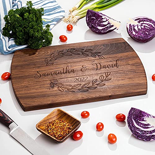 Blue Ridge Mountain Gifts Personalized Laser Engraved Wooden Cutting Board – Customized Chopping Board for Weddings, Anniversaries, Valentine’s, Birthdays & More, Durable & Elegant | The Storepaperoomates Retail Market - Fast Affordable Shopping