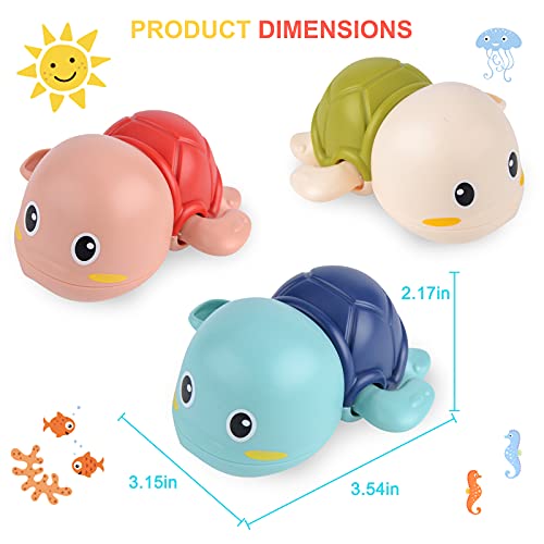 Bath Toys Wind Up Toys Baby Bathtub Toys for Toddlers Cute Swimming Bath Toys for Boy Girl, Floating Bath Animal Water Toys Gifts for Kids (3 PCS) | The Storepaperoomates Retail Market - Fast Affordable Shopping