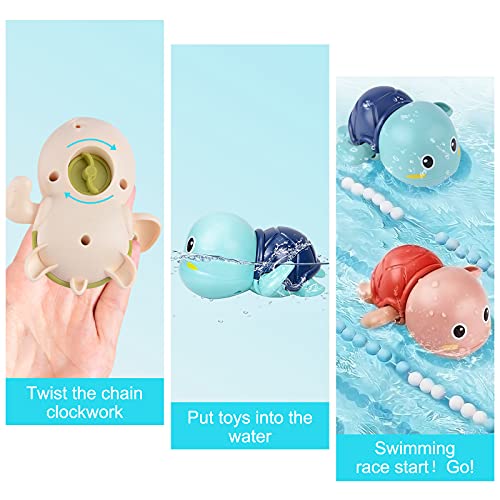 Bath Toys Wind Up Toys Baby Bathtub Toys for Toddlers Cute Swimming Bath Toys for Boy Girl, Floating Bath Animal Water Toys Gifts for Kids (3 PCS) | The Storepaperoomates Retail Market - Fast Affordable Shopping