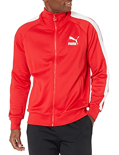 PUMA mens Iconic T7 Track Jacket, High Risk Red, Medium US | The Storepaperoomates Retail Market - Fast Affordable Shopping