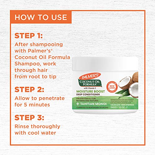 Palmer’s Coconut Oil Formula Moisture Boost Deep Hair Conditioner, 12 Ounce | The Storepaperoomates Retail Market - Fast Affordable Shopping