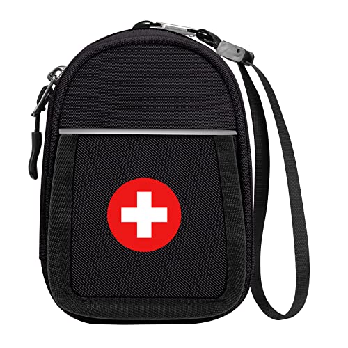 SITHON Insulated Medicine Carrying Case Bag – Small Travel Medication Organizer Emergency Medical Pouch Holds Auvi Q, Nasal Spray, Allergy Meds, Asthma Inhaler Case, Black | The Storepaperoomates Retail Market - Fast Affordable Shopping