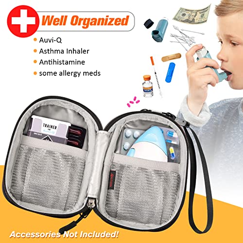 SITHON Insulated Medicine Carrying Case Bag – Small Travel Medication Organizer Emergency Medical Pouch Holds Auvi Q, Nasal Spray, Allergy Meds, Asthma Inhaler Case, Black | The Storepaperoomates Retail Market - Fast Affordable Shopping