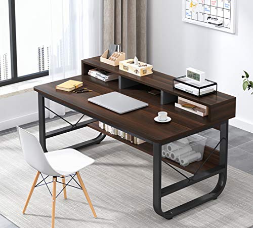 Goodan Computer Desk for Home Office with Storage Modern Simple Study Desks Small Spaces Laptop Table | The Storepaperoomates Retail Market - Fast Affordable Shopping