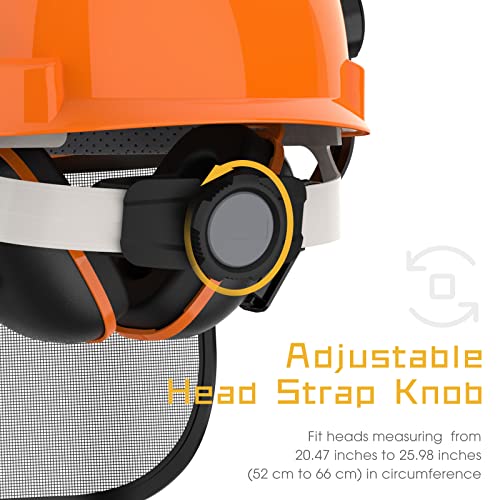 TOOLIOM Chainsaw Helmet Safety Forestry Helmet Safety Protective Helmet with Anti-Fog Goggles | The Storepaperoomates Retail Market - Fast Affordable Shopping