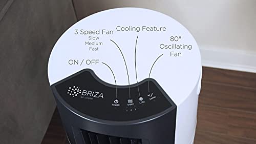 Briza Air Cooler – Evaporative Air Cooler – Swamp Cooler – Air Cooler Fan – Air Cooler for Room – Great for Livingroom, Bedroom, Office – 8 Liter Water Tank – 80° Swing Oscillation – 3 in 1 – Remote Included – 3 Speed Fan | The Storepaperoomates Retail Market - Fast Affordable Shopping