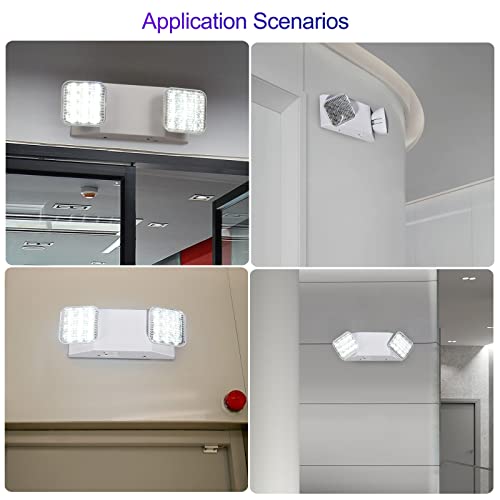 CM MZY Emergency Lights with Battery Backup,Commercial Emergency Light,Two Adjustable LED Light Head Emergency Lighting Fixtures,120-277V AC, UL Certified,1PCS | The Storepaperoomates Retail Market - Fast Affordable Shopping