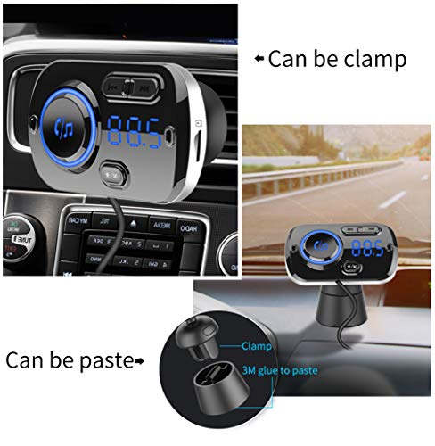 Bluetooth FM Transmitter for Car, Wireless Radio Adapter Car Music Player Car Receiver with Bluetooth FM Frequency Support Hands Free Call ,Car Charger Dual USB Port,TF Card/ AUX | The Storepaperoomates Retail Market - Fast Affordable Shopping