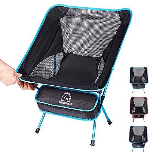 Friendriver Portable Folding Camping Chair, Compact and Lightweight Outdoor Chair, Suitable for Outdoor Activities, Hiking, Camping, Picnic, Folding Chair with Portable Storage Bag | The Storepaperoomates Retail Market - Fast Affordable Shopping