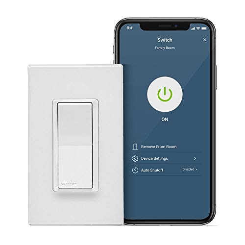 Leviton D215S-1BW Decora Smart Wi-Fi, No Hub Required (2nd Gen) 15A Light Switch | The Storepaperoomates Retail Market - Fast Affordable Shopping