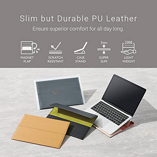 ELECOM Soft Leather Sleeve 13 inch MacBook Air MacBook Pro Case and Stand Heat Dissipation Lightweight Easy Install/Off BM-IBMNOM2013BK | The Storepaperoomates Retail Market - Fast Affordable Shopping