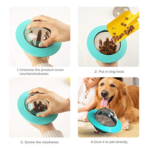 Interactive Dog Toy IQ Treat Ball Food Dispensing Puzzle Toy for Medium Large Dogs Playing Chasing Chewing | The Storepaperoomates Retail Market - Fast Affordable Shopping