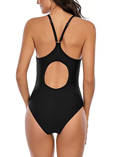 Century Star One Piece Bathing Suit for Women Bathing Suits for Teens Womens one Piece Swimsuits Juniors Swimsuits for Teen Girls 01 Black 2-4 | The Storepaperoomates Retail Market - Fast Affordable Shopping