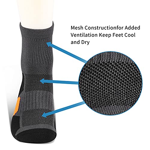 Men’s Ankle Athletic Running Socks,6 Pairs Thick Cushion Sport Training Socks | The Storepaperoomates Retail Market - Fast Affordable Shopping