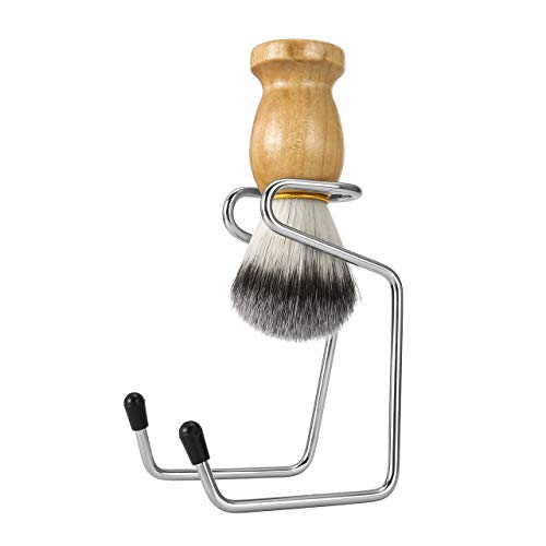 3 In 1 Shaving Brush Set Shaving Soap Bowl & Shaving Stand & Badger Hair Shaving Brush Kit Shaving Cleaning Tool for Men (Silver+soap) | The Storepaperoomates Retail Market - Fast Affordable Shopping