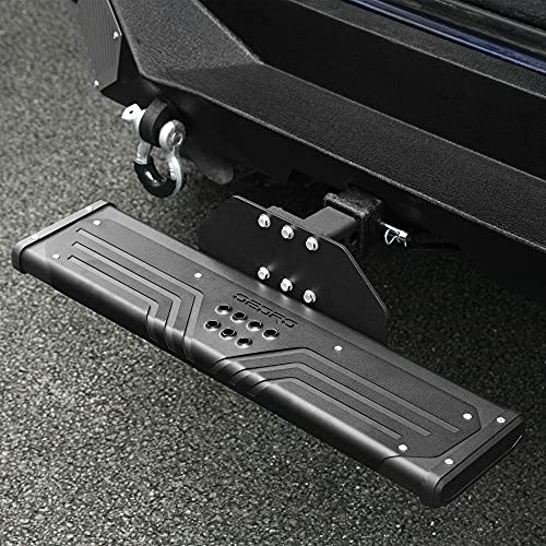 OEDRO Aluminum Towing Hitch Steps for Truck/Car/SUV Vehicles with 2″ Hitch Receiver, Rear Bumper Guard Protector, Black | The Storepaperoomates Retail Market - Fast Affordable Shopping