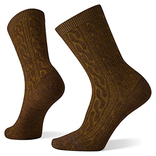Smartwool SW005005H88L Women’s Everyday Cable Crew Socks Acorn-Bordeaux Marl L | The Storepaperoomates Retail Market - Fast Affordable Shopping