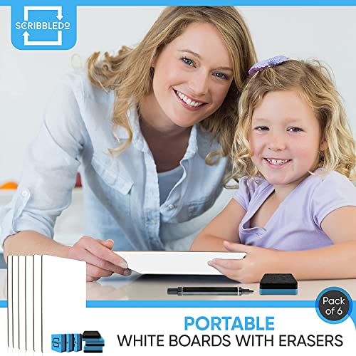 Set of 24 Small White Board Dry Erase Boards Classroom Pack Mini White Boards 9″x12” Double Sided Personal Whiteboards for Students Teachers School Supplies Lapboards l 24 Mini Whiteboard Erasers Incl | The Storepaperoomates Retail Market - Fast Affordable Shopping