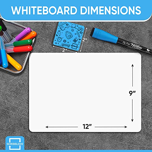Set of 24 Small White Board Dry Erase Boards Classroom Pack Mini White Boards 9″x12” Double Sided Personal Whiteboards for Students Teachers School Supplies Lapboards l 24 Mini Whiteboard Erasers Incl | The Storepaperoomates Retail Market - Fast Affordable Shopping
