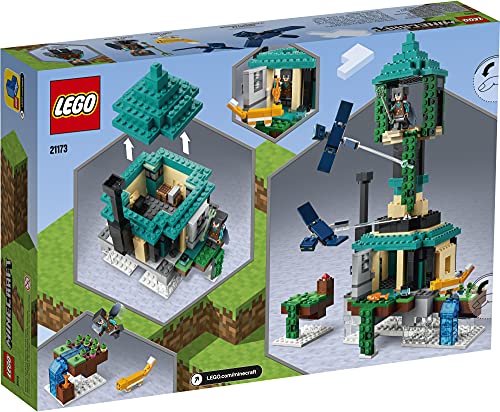 LEGO Minecraft The Sky Tower 21173 Fun Floating Islands Building Kit Toy with a Pilot, 2 Flying Phantoms and a Cat; New 2021 (565 Pieces) | The Storepaperoomates Retail Market - Fast Affordable Shopping