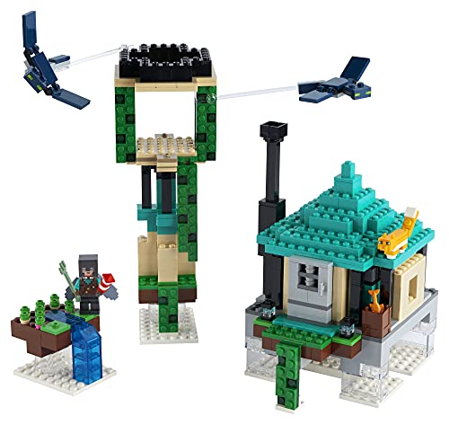 LEGO Minecraft The Sky Tower 21173 Fun Floating Islands Building Kit Toy with a Pilot, 2 Flying Phantoms and a Cat; New 2021 (565 Pieces) | The Storepaperoomates Retail Market - Fast Affordable Shopping