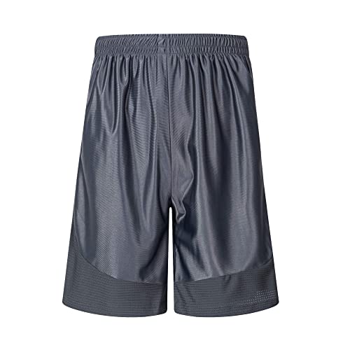 Abovewater Men’s Basketball Shorts with Deep Pockets Running Shorts & Gym Training Shorts with Drawstring(Dark Grey,2XL) | The Storepaperoomates Retail Market - Fast Affordable Shopping
