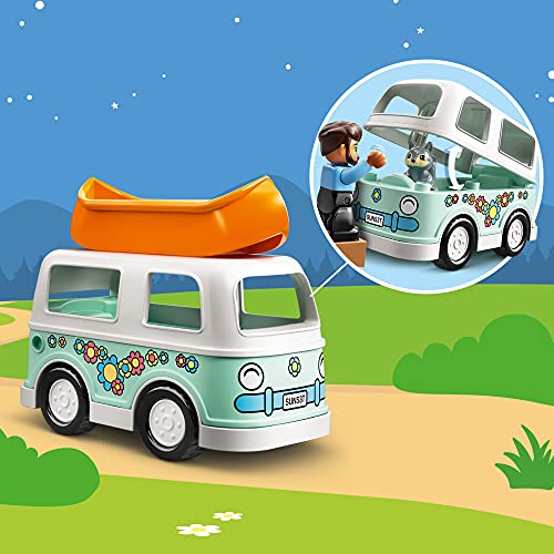 LEGO DUPLO Town Family Camping Van Adventure 10946 Building, Playing and Learning Camping Toy for Toddlers and Kids; New 2021 (30 Pieces) | The Storepaperoomates Retail Market - Fast Affordable Shopping