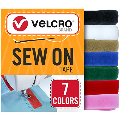 VELCRO Brand Sew on Tape 15ft x 3/4 in Variety Pack 7 Colors for Fabrics Clothing and Crafts, Substitute for Snaps and Buttons, Cut Strips to Length | The Storepaperoomates Retail Market - Fast Affordable Shopping