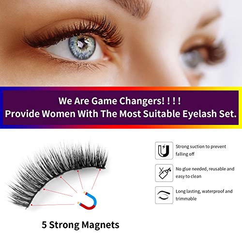 EARLLER Magnetic Eyelashes Magnetic Lashes Natural Looking Short Magnetic False Lashes and Magnetic Eyeliner – Easy to Wear | The Storepaperoomates Retail Market - Fast Affordable Shopping