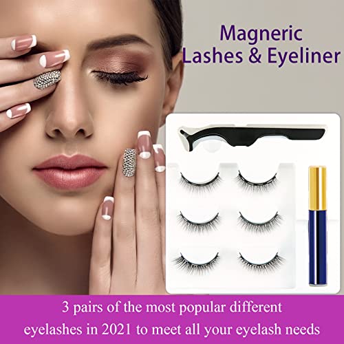 EARLLER Magnetic Eyelashes Magnetic Lashes Natural Looking Short Magnetic False Lashes and Magnetic Eyeliner – Easy to Wear | The Storepaperoomates Retail Market - Fast Affordable Shopping