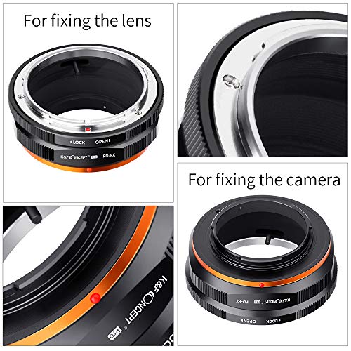 K&F Concept Lens Mount Adapter Compatible for Canon FD FL Lens to Fujifilm Fuji X-Series X FX Mount Mirrorless Cameras with Matting Varnish Design for Fuji XT2 XT20 XE3 XT1 X-T2 | The Storepaperoomates Retail Market - Fast Affordable Shopping