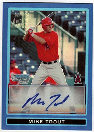 MIKE TROUT First Bowman Chrome Rookie RC Facsimile Autographed 18/150 REPRINT – Baseball Card | The Storepaperoomates Retail Market - Fast Affordable Shopping